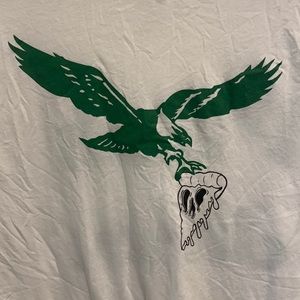 Philadelphia Eagles Pizza Jawn Slice Fly High Football Wings Philly White TShirt